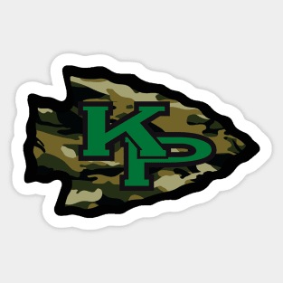 King Philip dark camouflage logo Sticker